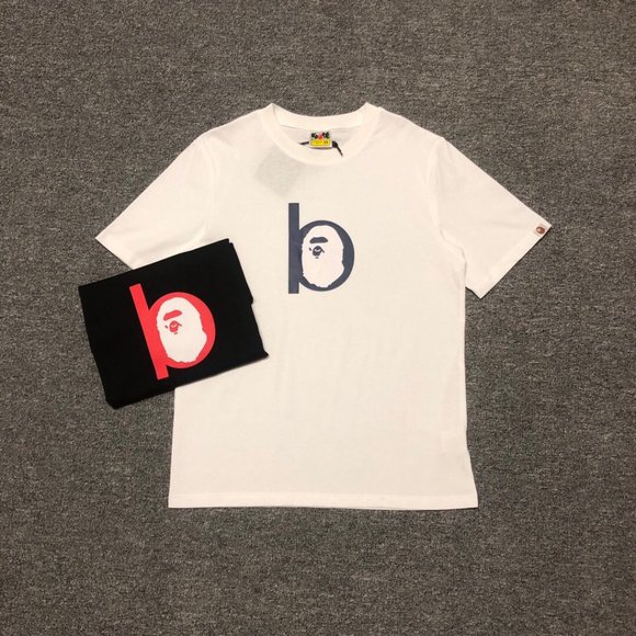 BAPE 猿人头经典字母印花短袖T恤 XS. S. L. XL